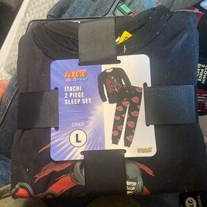 NARUTO Shippuden Itachi 2 Piece Sleep Set SZ CHILD L Anime Pajamas Brand New
